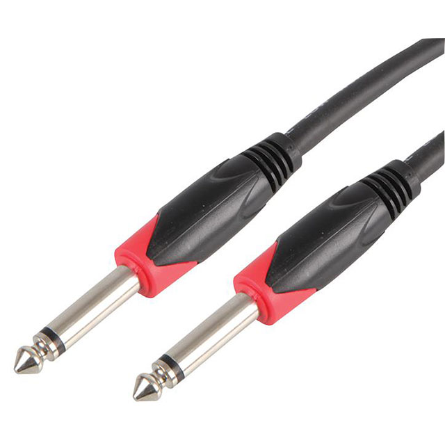6.35mm (1/4 inch) 2P Jack Plug to Plug Lead, 2m Pulse
