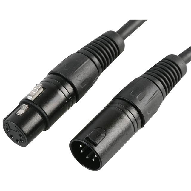 5-pin-xlr-male-to-female-dmx-lead-2m-black-pulse
