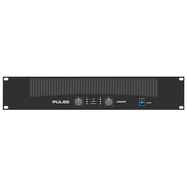 2 Channel Stereo Power Amplifier, 2 x 250W 2U Rack Mount