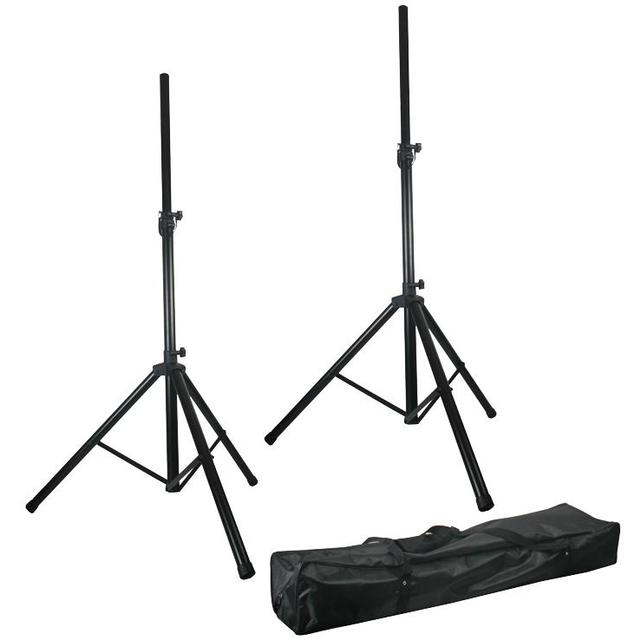 Twin Adjustable Speaker Stands Kit with Bag